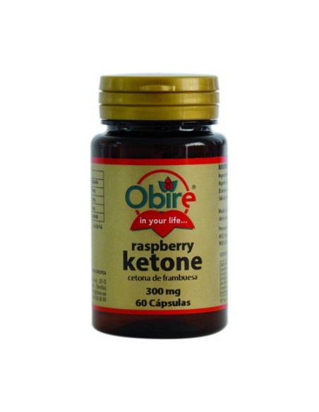 Cetona de Frambuesa 60 cápsulas de 300mg Obire