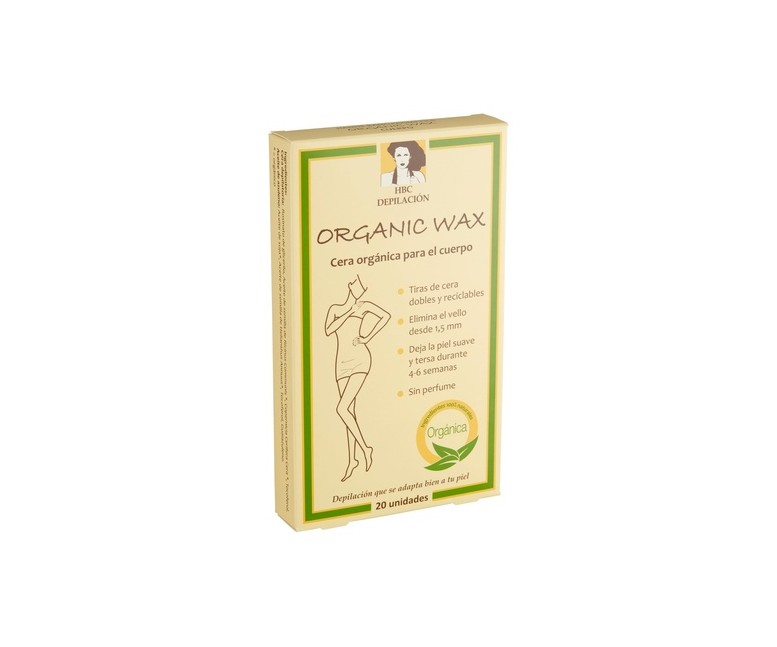 Cera orgánica para el cuerpo 20 unidades HBC Organic Wax