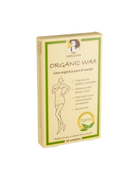 Cera orgánica para el cuerpo 20 unidades HBC Organic Wax
