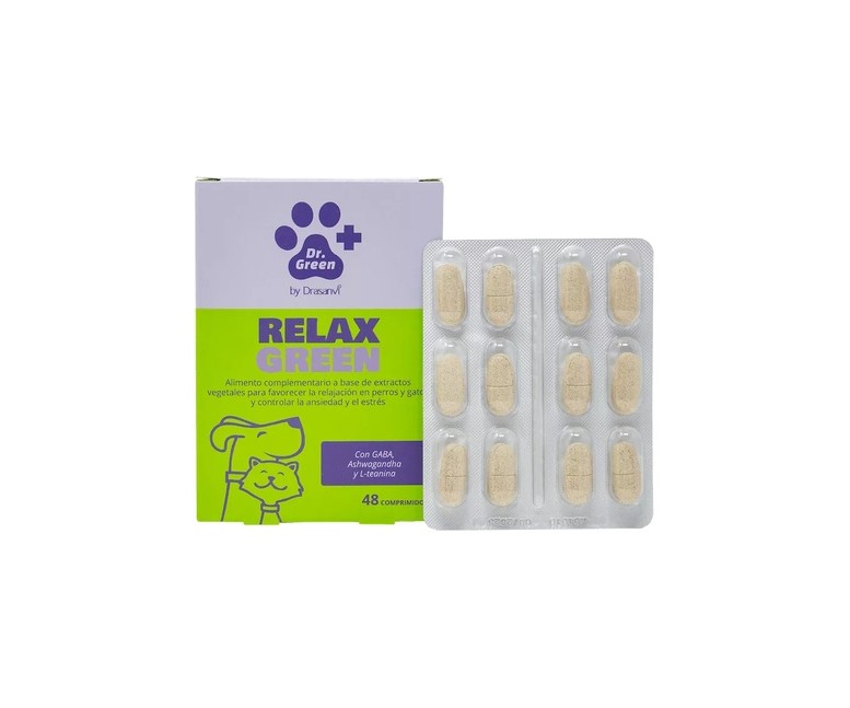 Relaxgreen relajante perros y gatos 48 comprimidos DR GREEN