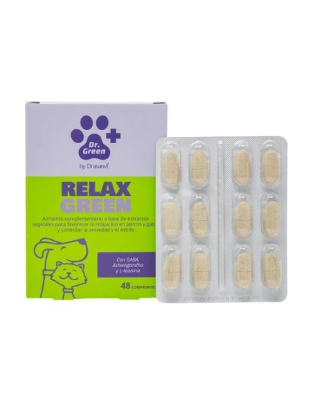 Relaxgreen relajante perros y gatos 48 comprimidos DR GREEN