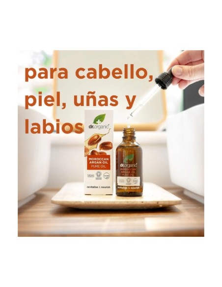 Aceite Argán Marroquí Orgánico 100% Puro 50 ml de aceite Dr. Organic