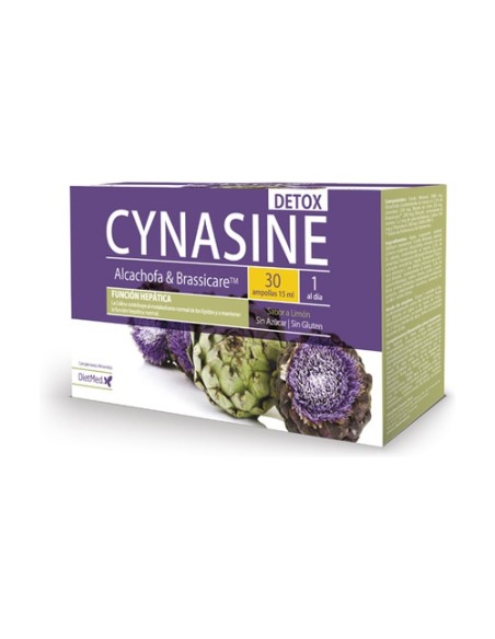 Cynasine Detox 30 ampollas de 15 ml 1000 mg Dietmed