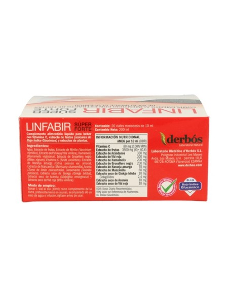 Linfabir Super Forte 20 viales Derbós