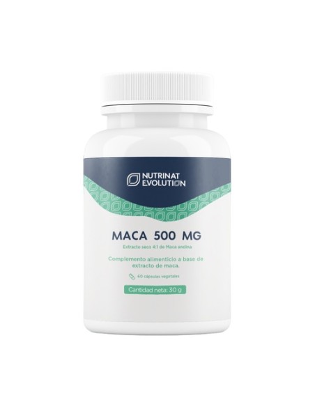 Maca 500 mg 60 cápsulas vegetales Nutrinat Evolution