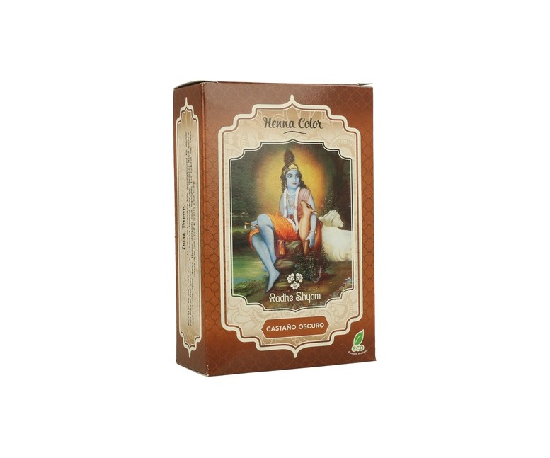 Henna color Castaño oscuro 100 g Radhe Shyam