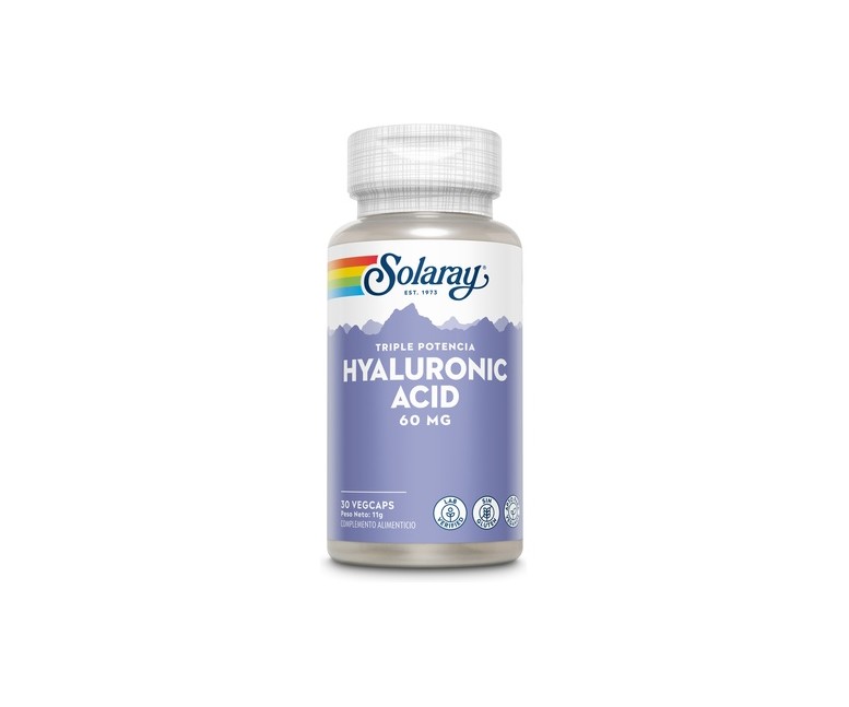 Hyaluronic Acid 30 cápsulas vegetales de 60mg Solaray