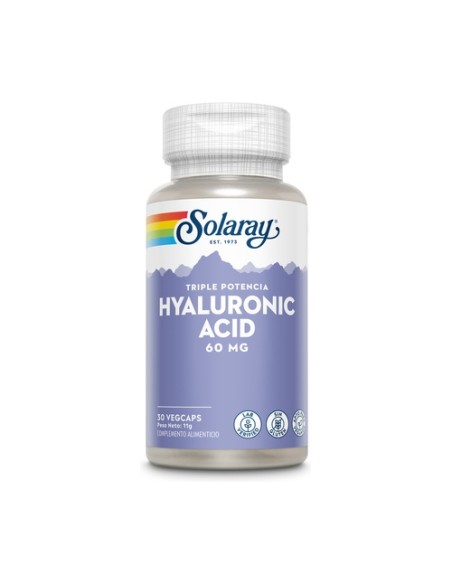 Hyaluronic Acid 30 cápsulas vegetales de 60mg Solaray