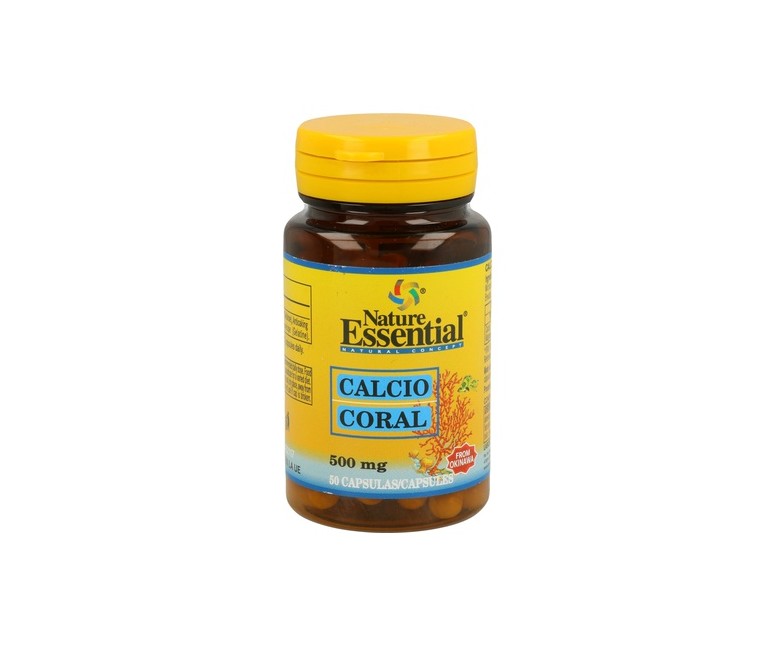 Calcio Coral 50 cápsulas de 500mg Nature essential