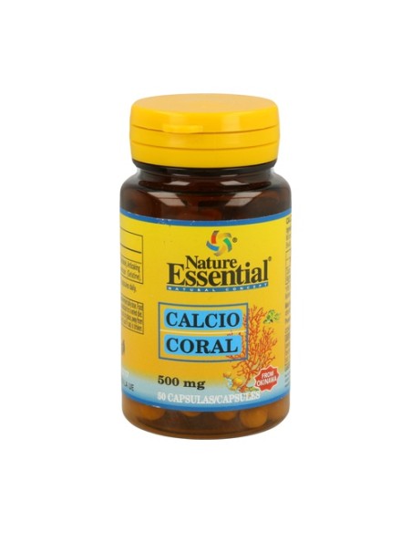 Calcio Coral 50 cápsulas de 500mg Nature essential