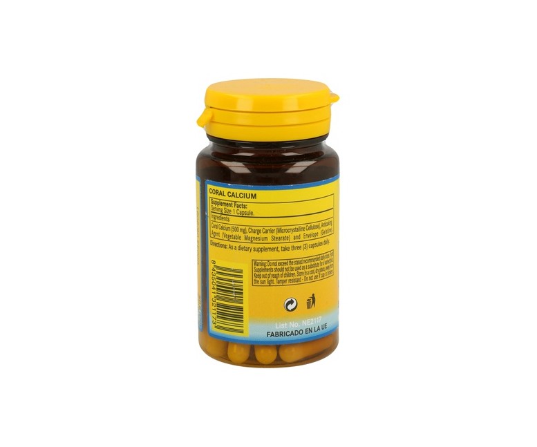 Calcio Coral 50 cápsulas de 500mg Nature essential