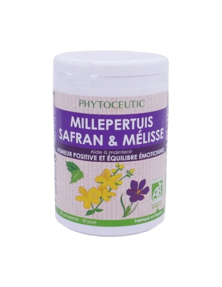 Hipérico, azafrán y melisa 60 comprimidos Phytoceutic