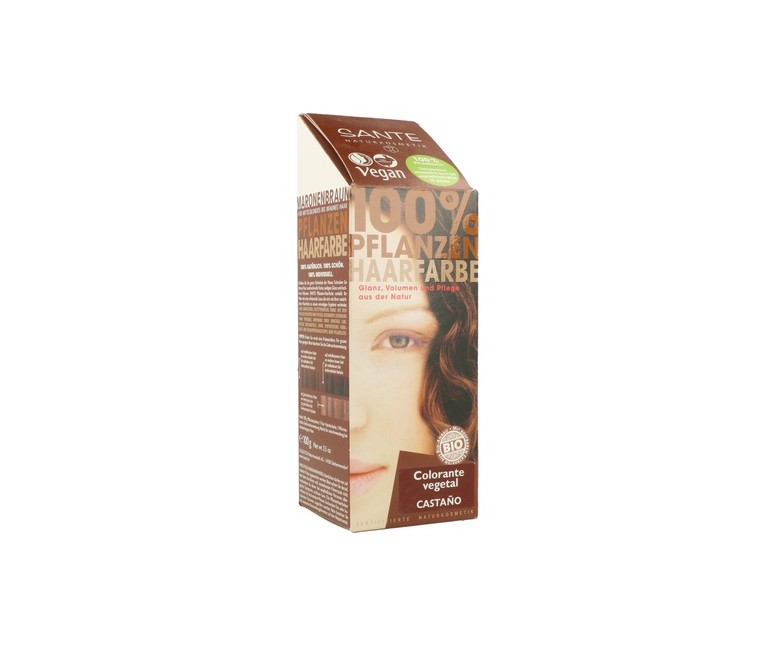 Tinte vegetal en polvo castaño 100 g de polvo (Castaño) Sante