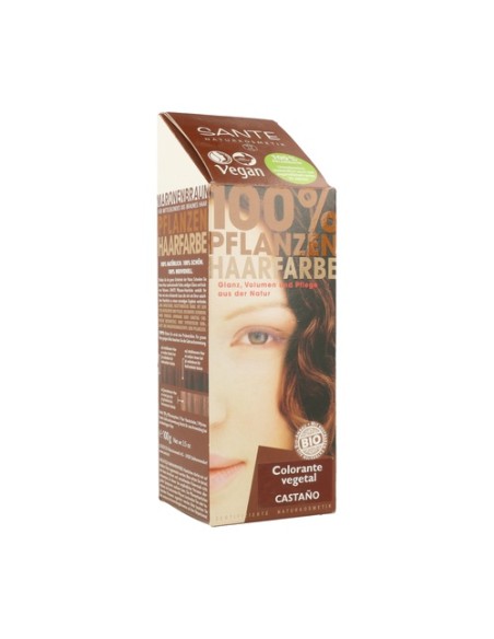 Tinte vegetal en polvo castaño 100 g de polvo (Castaño) Sante