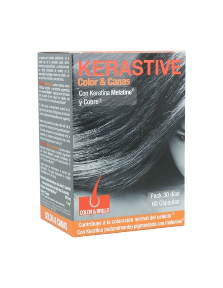 Kerastive Color Melatine 60 cápsulas Vaminter
