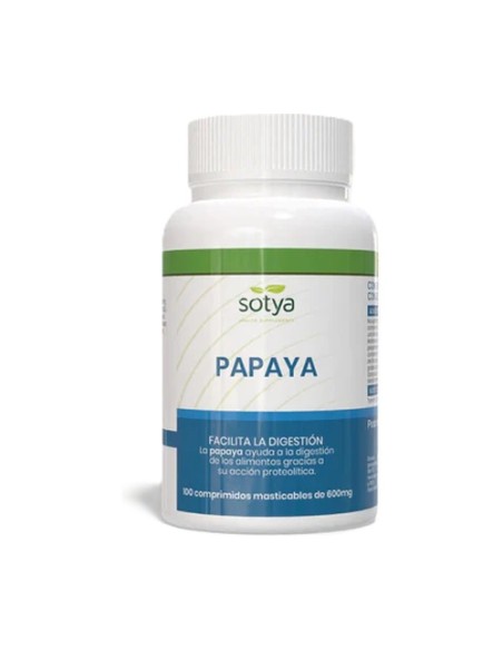 Papaya con tronco de Piña 100 comprimidos masticables Sotya