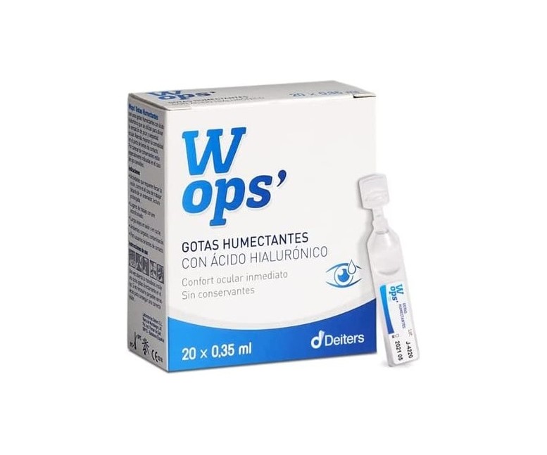 Wops gotas humectantes 03% confort ocular 20 unidades de 0.35ml Deiters