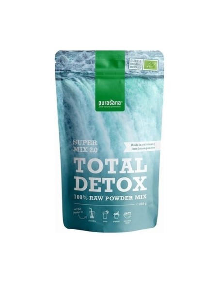 Mezcla orgánica total detox 250 g de polvo Purasana