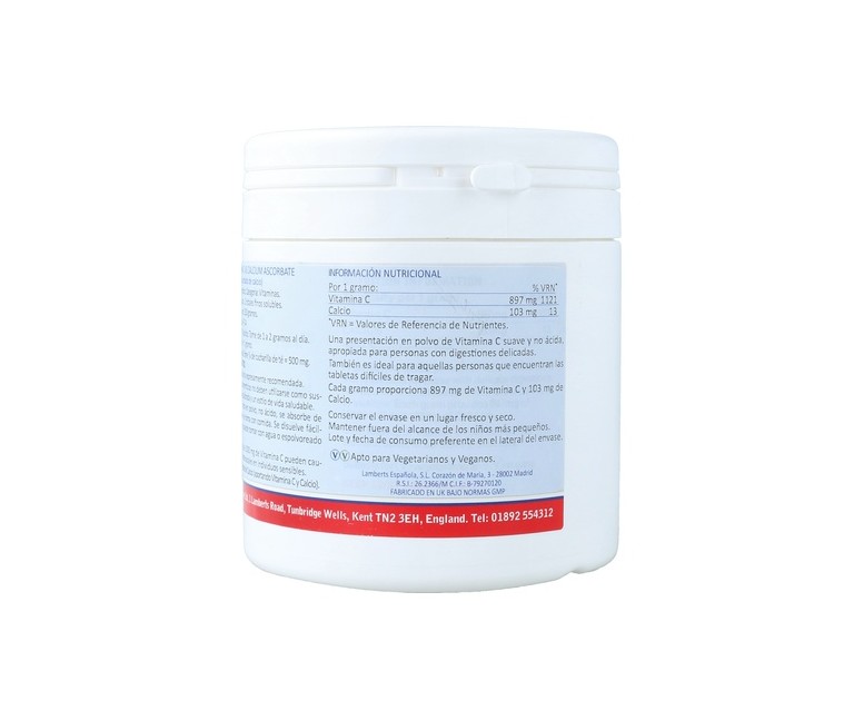 Vitamina C - Ascorbato de calcio 250 g Lamberts