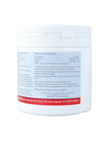 Vitamina C - Ascorbato de calcio 250 g Lamberts
