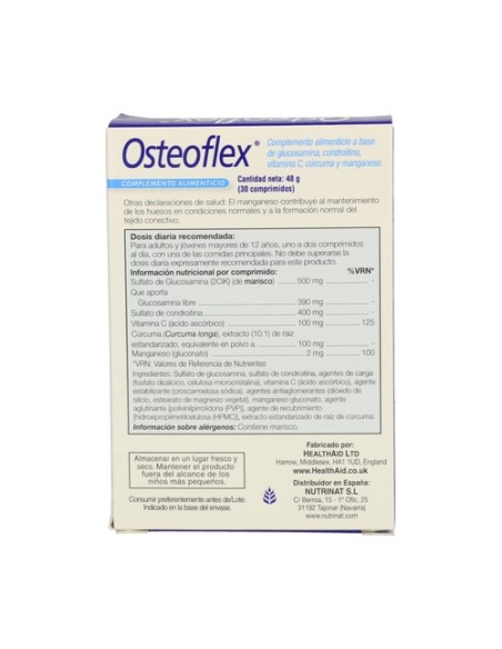 Osteoflex 30 comprimidos Health Aid