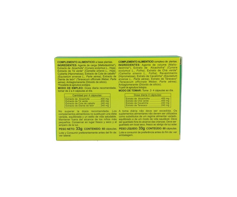 Alcachofa Forte 60 cápsulas Integralia