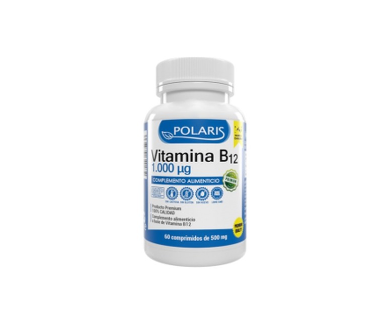 Vitamina B12 1000 mcg 60 comprimidos de 1000μg Polaris Formula