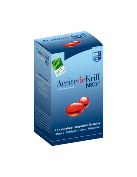 Aceite de krill NKO 120 120 perlas de 500mg 100% Natural