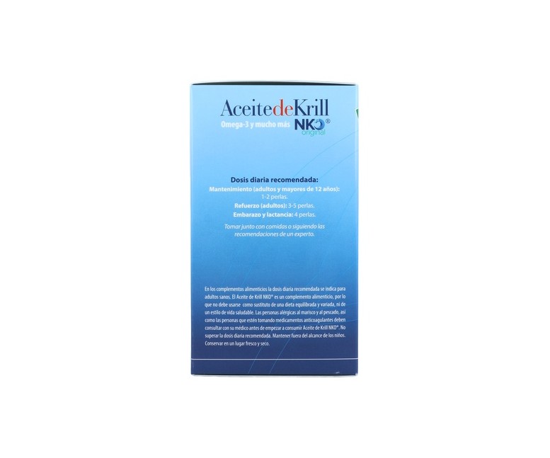 Aceite de krill NKO 120 120 perlas de 500mg 100% Natural