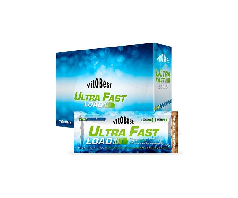 Ultra fast load pre-entreno 12 unidades de 50g (Capuchino) VIT.O.BEST