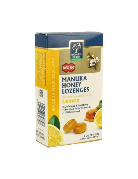 Miel de manuka mgo®400+ & limón caramelos 65 g Manuka Health New Zealand