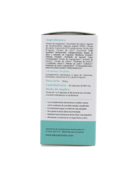 CN Base multivitamínico 30 cápsulas vegetales LCN