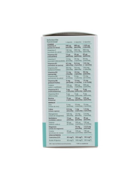 CN Base multivitamínico 30 cápsulas vegetales LCN