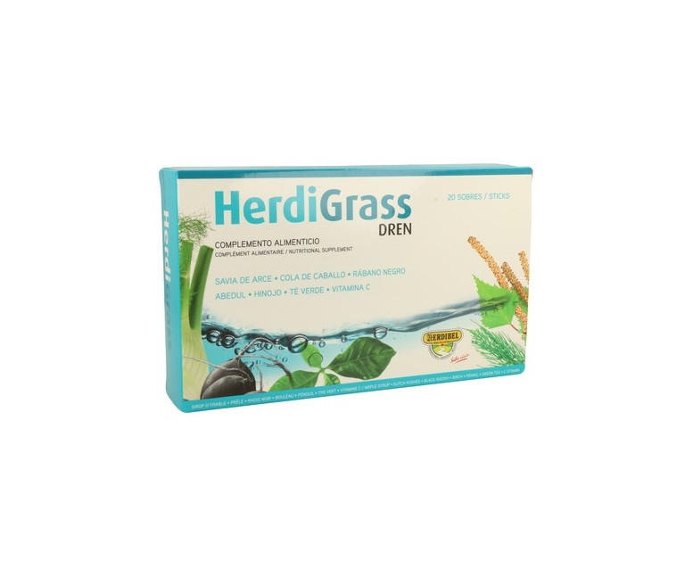 Herdi Grass Dren 20 ampollas Herdibel