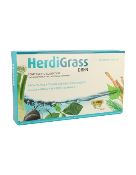 Herdi Grass Dren 20 ampollas Herdibel