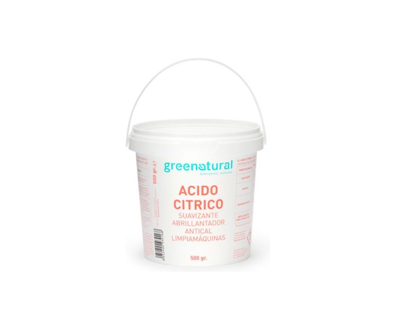 Ácido cítrico 500 g de polvo Greenatural