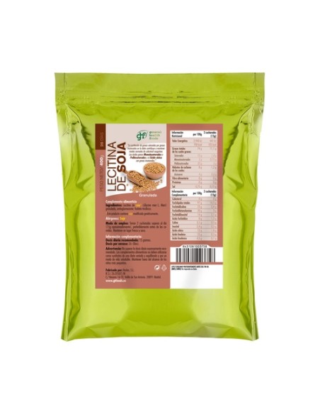 Lecitina de soja bolsa granulada 400 g GHF