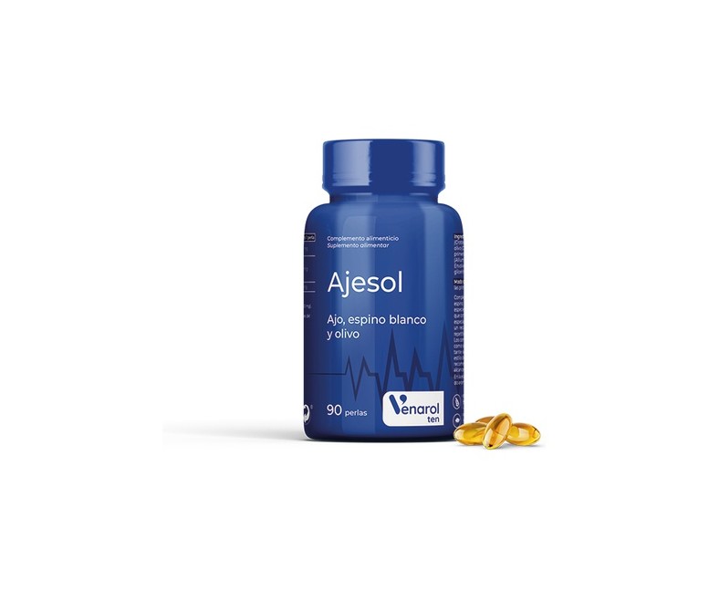 Ajesol (Ajo, Espino Blanco, Olivo) 90 perlas Herbora