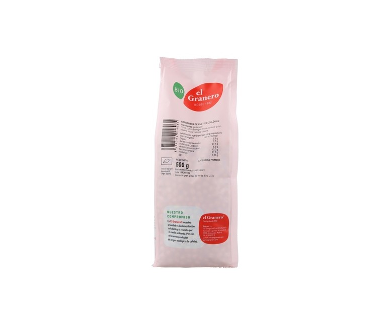 Garbanzos BIO 500 g El Granero Integral