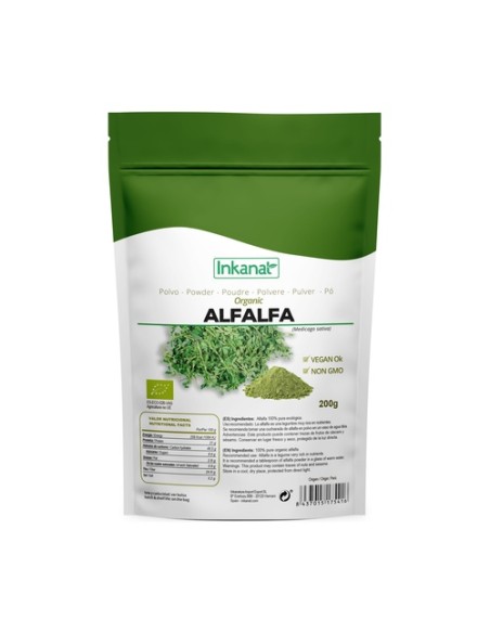 Alfalfa en Polvo 200 g de polvo Inkanat