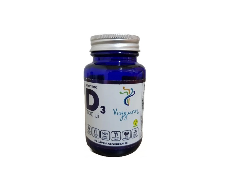 Vitamina D3 1000ui 60 cápsulas vegetales Veggunn
