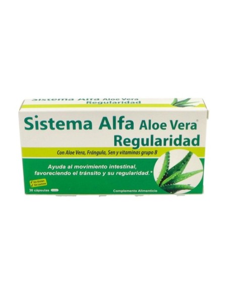 Sistema alfa aloe vera regularidad 30 cápsulas Pharma Otc