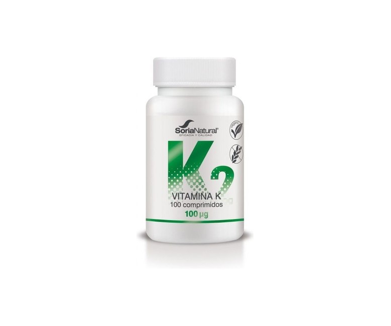 Vitamina K liberación sostenida 100 comprimidos de 250mg Soria Natural