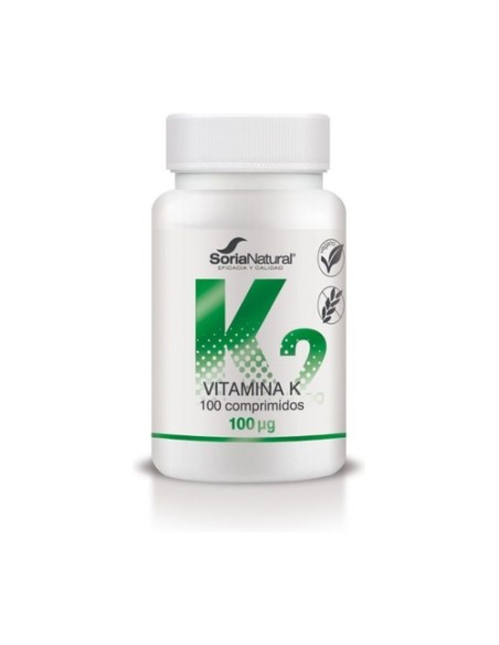 Vitamina K liberación sostenida 100 comprimidos de 250mg Soria Natural