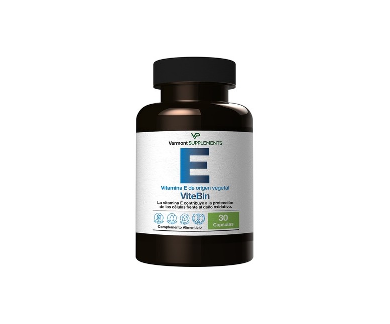ViteBin Vitamina E 30 cápsulas Vermont Supplements