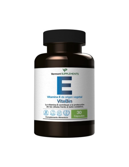 ViteBin Vitamina E 30 cápsulas Vermont Supplements