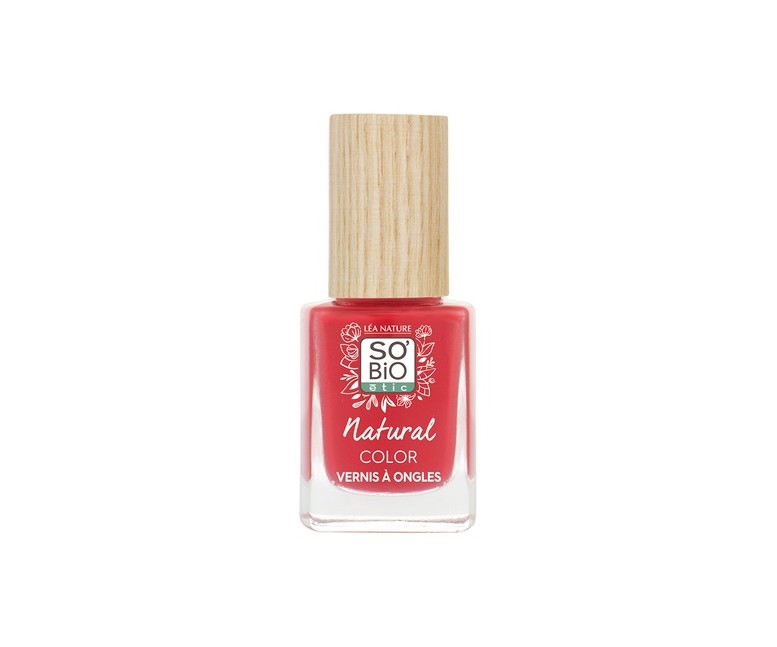 Esmalte uñas 25 rouge coquelicot 11 ml (Rosa) So'Bio