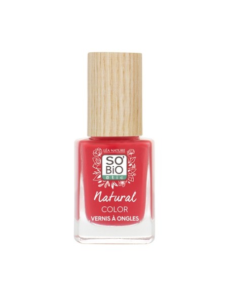 Esmalte uñas 25 rouge coquelicot 11 ml (Rosa) So'Bio