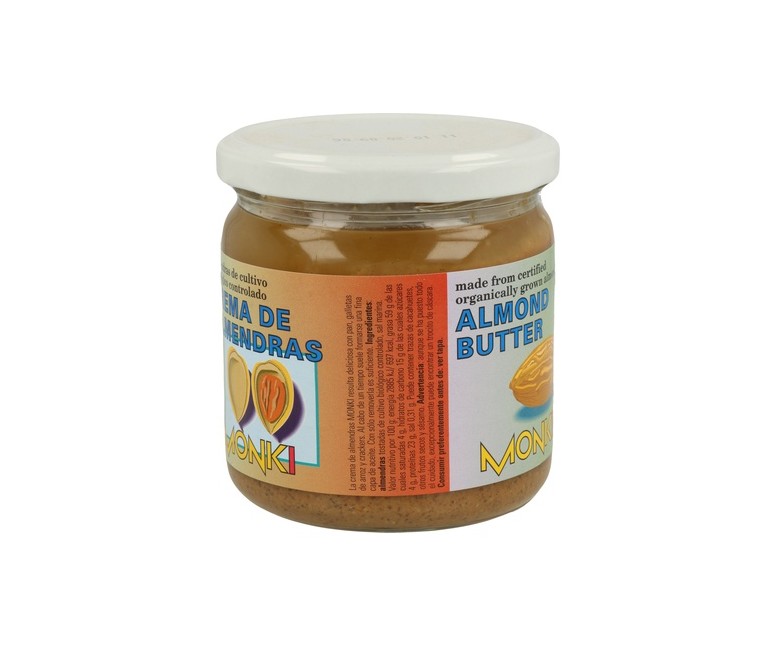 Crema Almendras Tostada Bio 330 g Monki