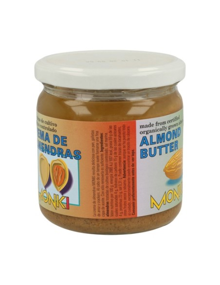 Crema Almendras Tostada Bio 330 g Monki